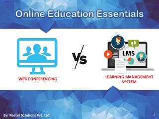 By Peetel Solutions Pvt. Ltd. 1
WEB CONFERENCING
LEARNING MANAGEMENT
SYSTEM
 