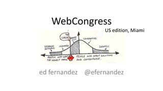 WebCongress
US edition, Miami

ed fernandez @efernandez

 