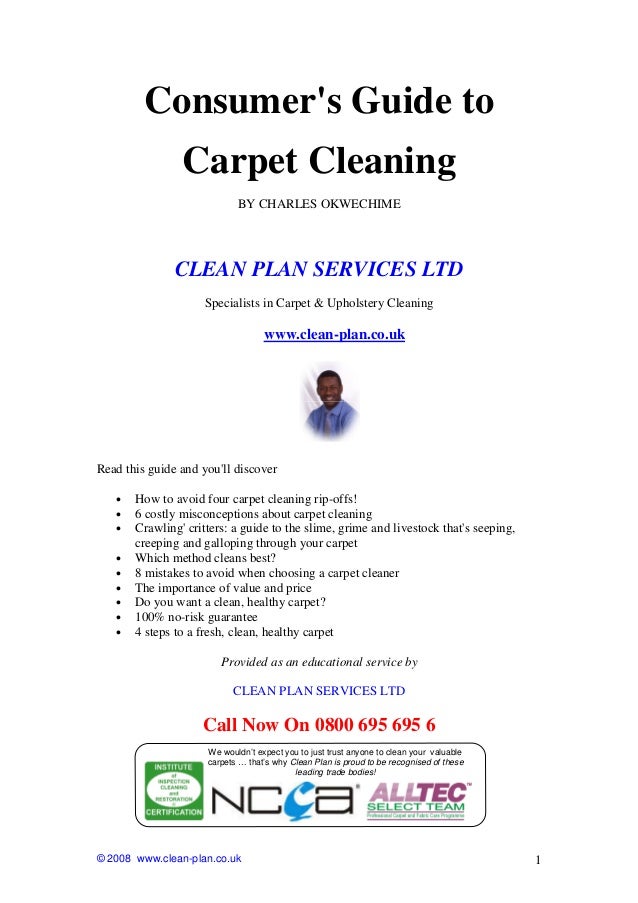 Carpet and Upholstery Cleaning Guide