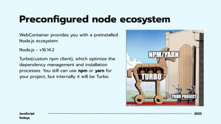 "Running Node.js in your browser with WebContainers", Oleksandr ...