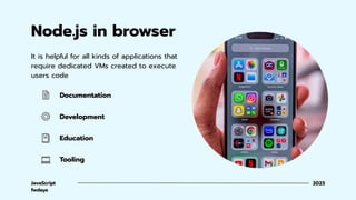 "Running Node.js in your browser with WebContainers", Oleksandr ...