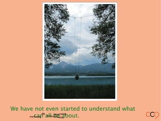 We have not even started to understand what
can all be about.marketing
PR
communication
advertising
 