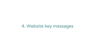 4. Website key messages
 