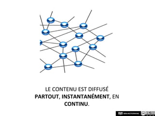 Le contenu est diffusé partout, instantanément, en continu.