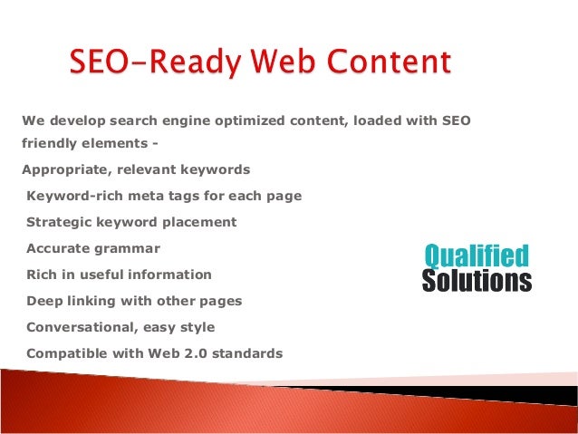 Website content writing services