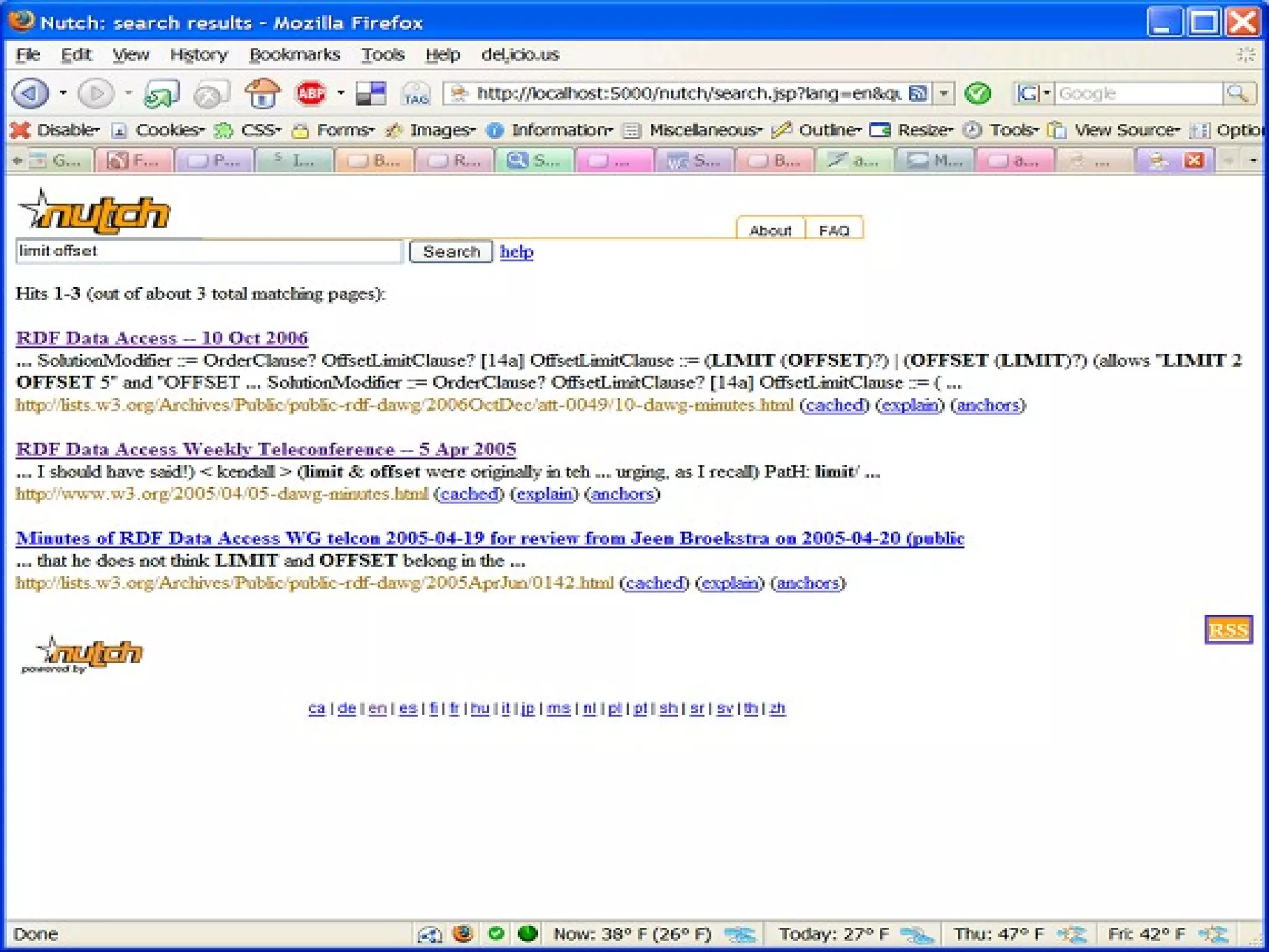 Apache Nutch - Web Application 