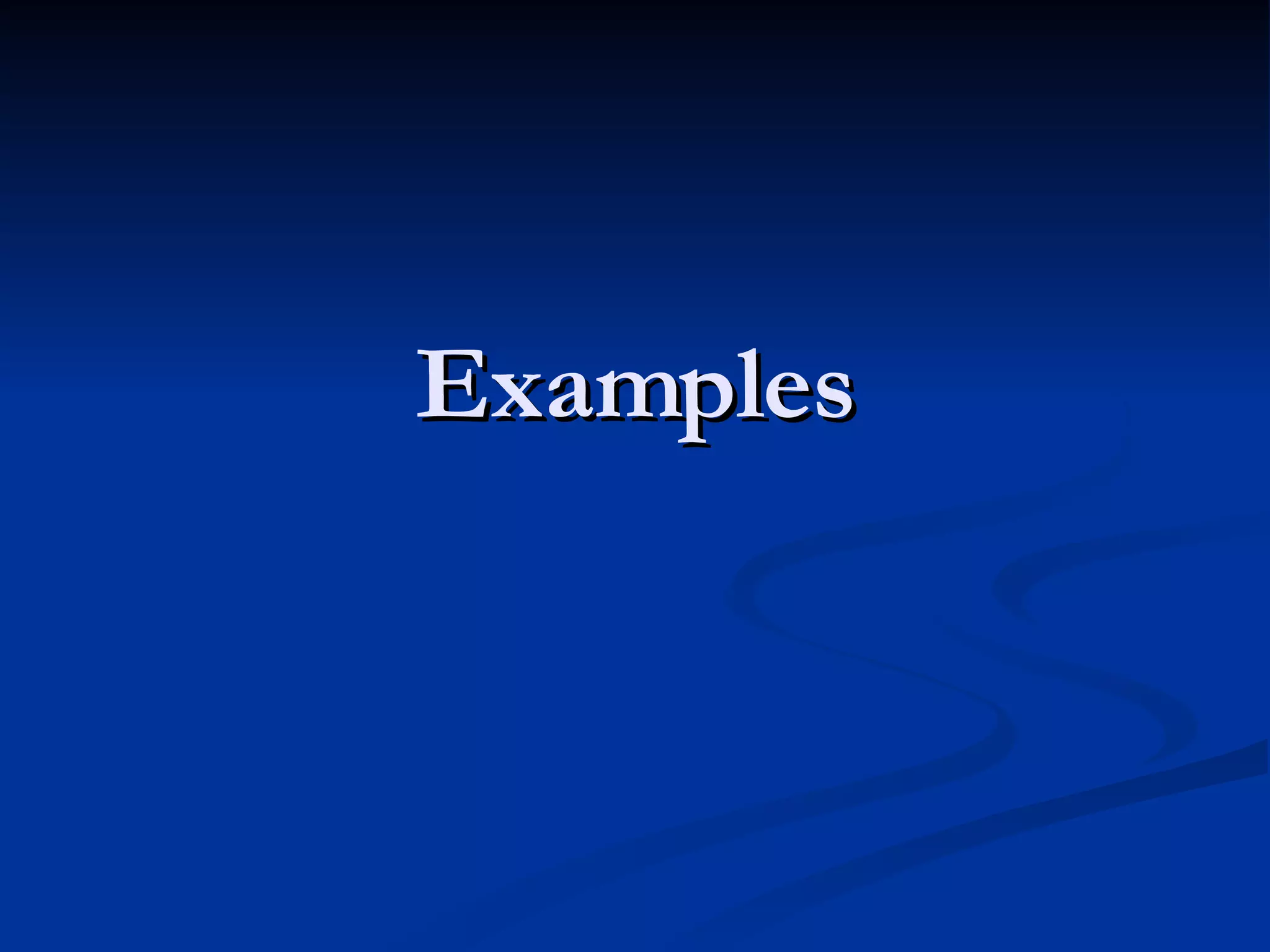 Examples 