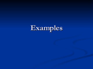 Examples 