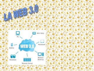 Se describe el camino
evolutivo en la informacion,
ya que esta recopila ciertos
mecanismos de las
anteriores, se la optimiza
atraves de un rapido y facil
acceso al intercambio de
informacion y la
participacion en redes
sociales, facilitando las
actividades del usuario.
 