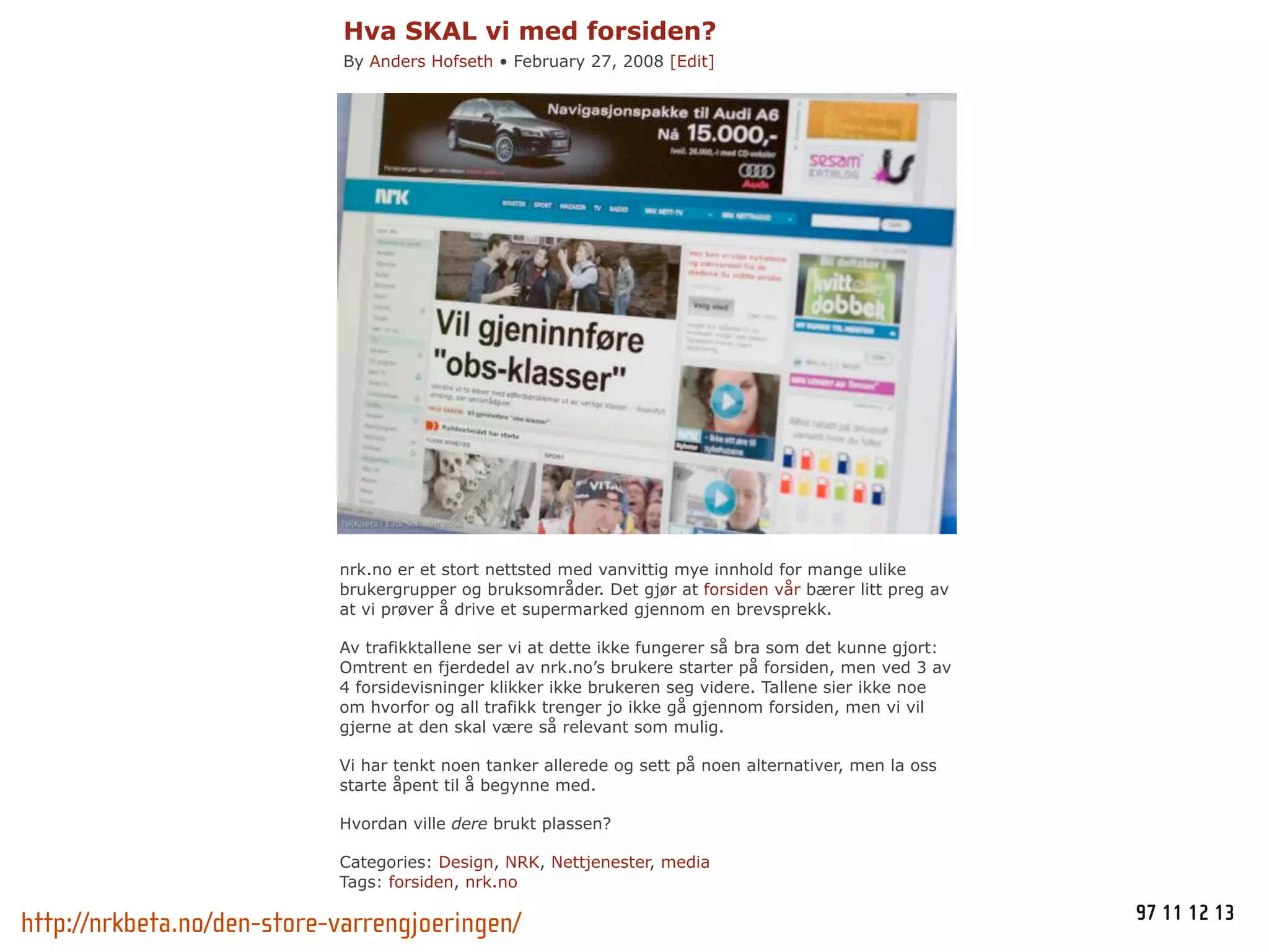 NRKbeta - Webdagene 2008