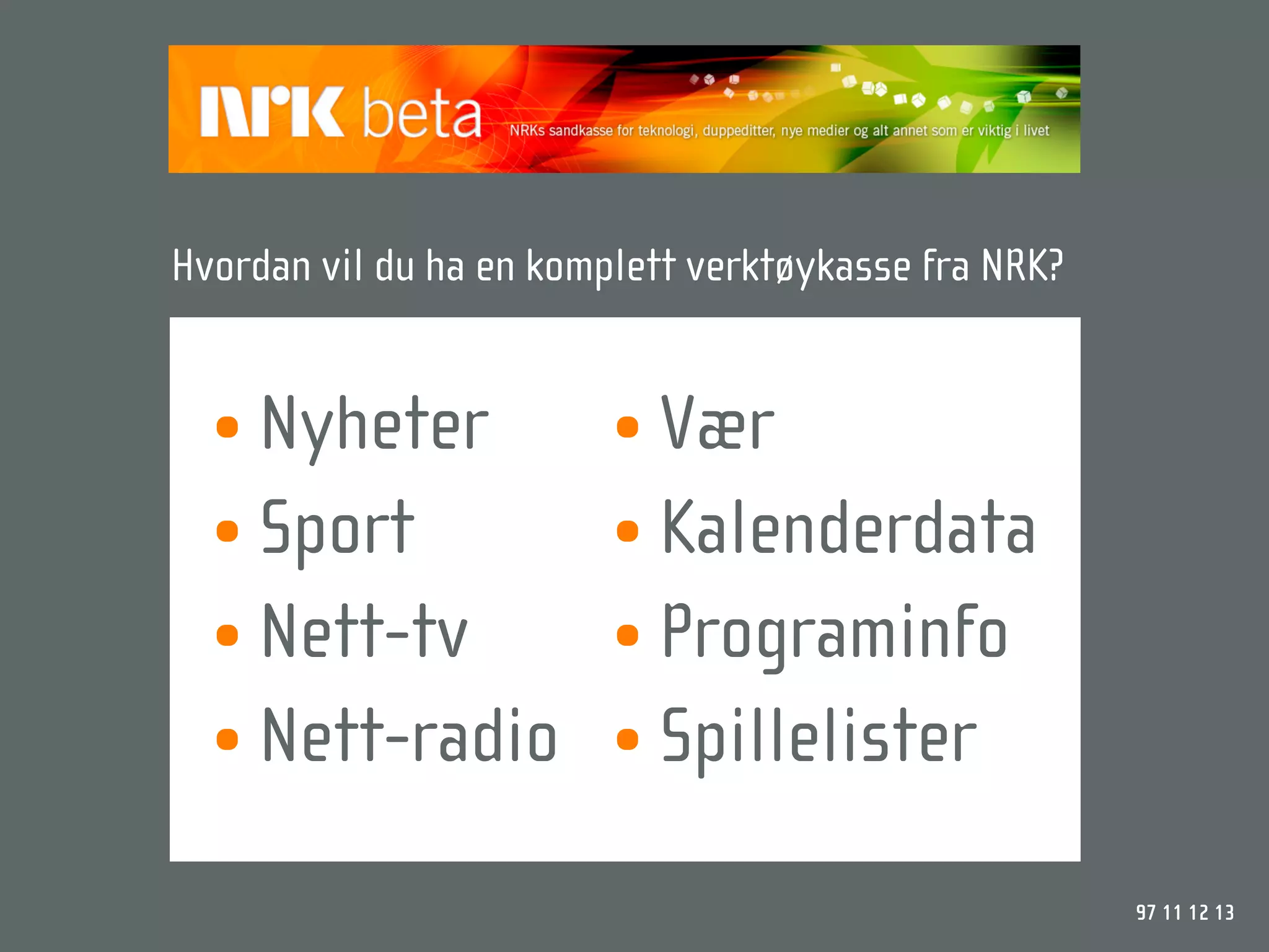 NRKbeta - Webdagene 2008
