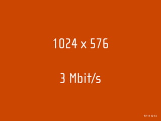 1024 x 576

 3 Mbit/s

             97 11 12 13