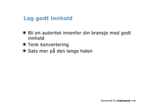 Webdagene2007 Roar Eriksen Sokemotoroptimalisering