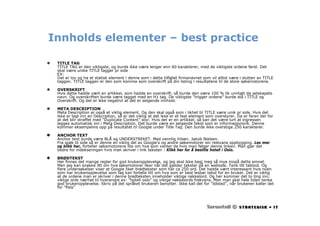 Webdagene2007 Roar Eriksen Sokemotoroptimalisering