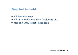 Webdagene2007 Roar Eriksen Sokemotoroptimalisering