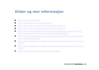 Webdagene2007 Roar Eriksen Sokemotoroptimalisering