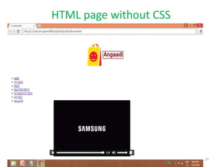 HTML page without CSS
24
 