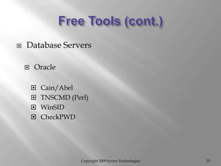 Web Database Server Best Practices