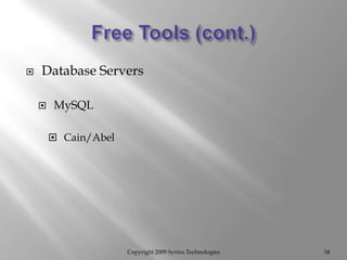 Web Database Server Best Practices