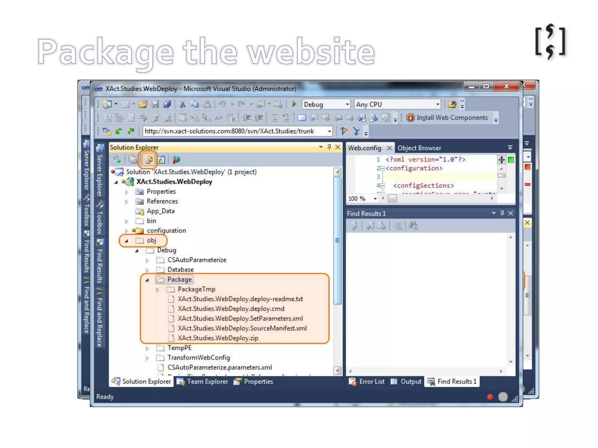 Create a WebSite to Deploy