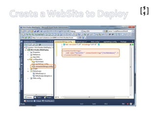 net start wmsvcCheck whether svc listening...SET %PATH%=%PATH + ‘c:\Program Files\IIS\Microsoft Web Deploy’msdeploy -verbose -debug   -verb:dump   -source:apphostconfig,wmsvc=xacts0           ,authtype=Basic           ,userName=XACT\Sky           ,password=passw0rd
