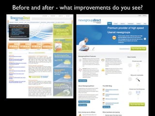 Before and after - what improvements do you see?
 