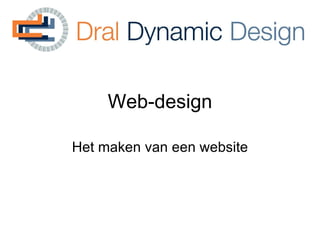 Web-design Het maken van een website 