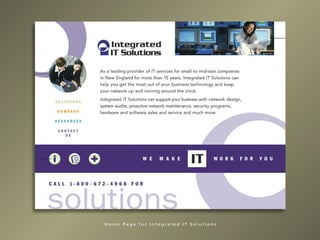 Home Page for Integrated IT Solutions
 