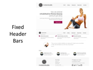 Fixed
Header
Bars
 