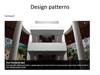 Design patterns
Carrousel
 