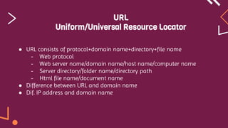Universal Domain Graph Html Web design and HTML | PPTX