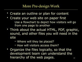 Webdesign Principles and process of Making an web design template | PPTX