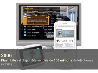 2006 Flash Lite  est disponible sur plus de  100 millions  de téléphones mobiles. 