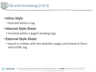 Intro to Web Design 6e Chapter 4 | PPTX