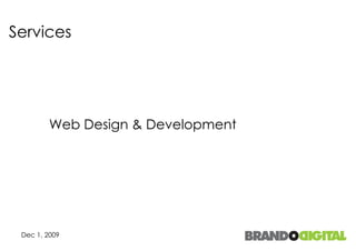 Services Web Design & Development 