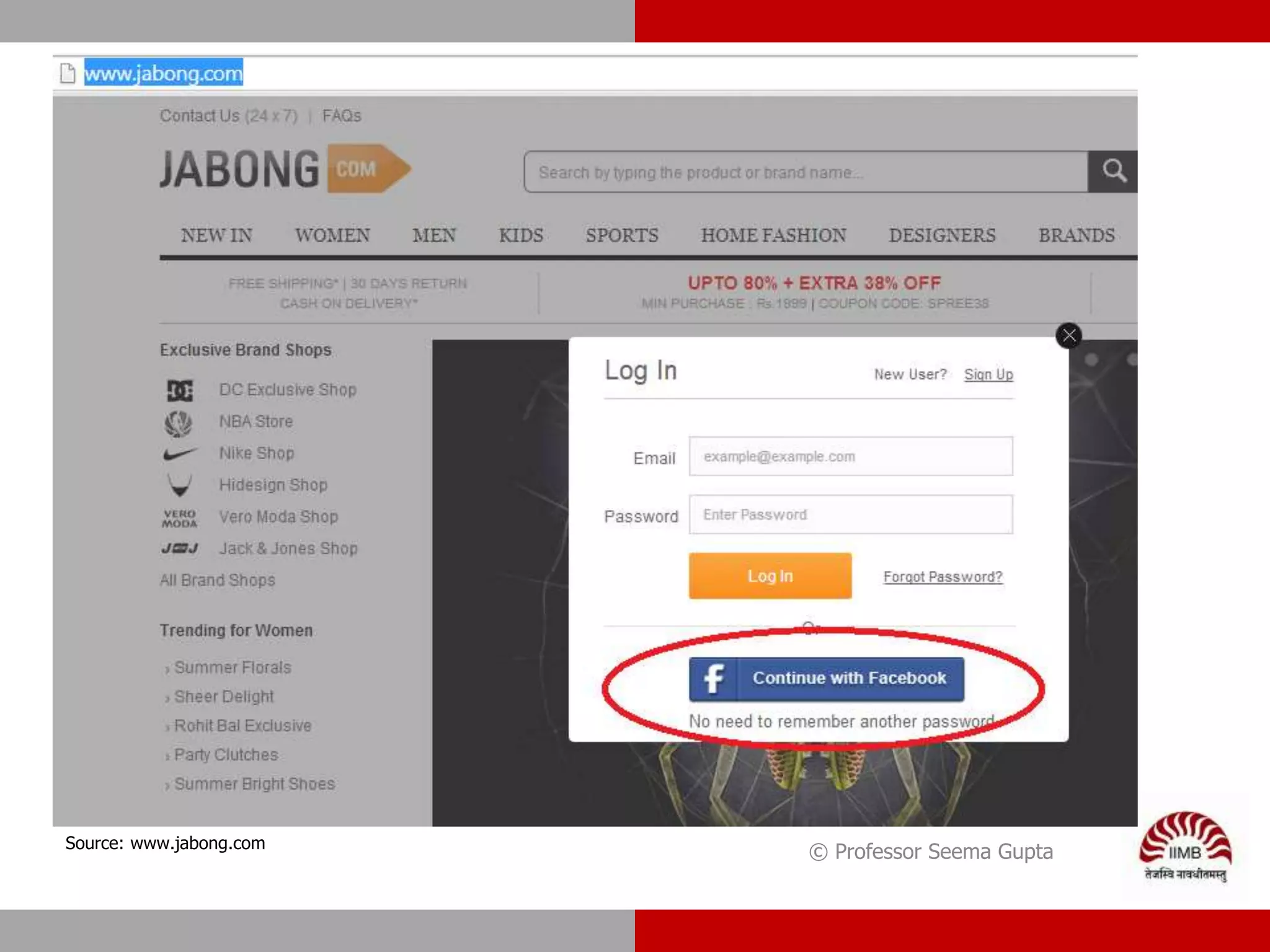 © Professor Seema GuptaSource: www.jabong.com
 