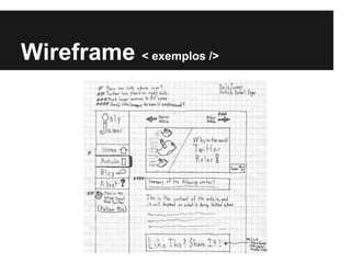 Wireframe < exemplos />
 