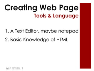 Web design basics 1 | PPTX