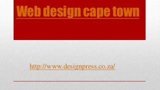 Web design cape town

http://www.designpress.co.za/

 