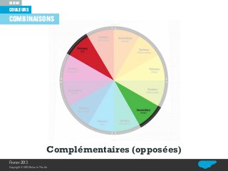 couleurs
design
Relax In The Air
combinaisons
Complémentaires (opposées)
Février 2013
Copyright© 2013 Relax In The Air
 