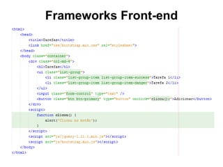 Frameworks Front-end
 