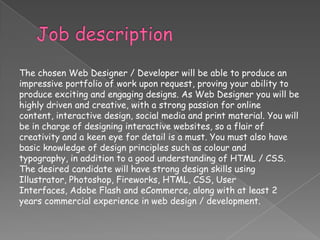 Web designer | PPT