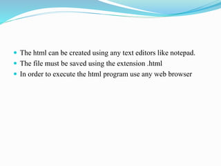 Web Designing | PPTX