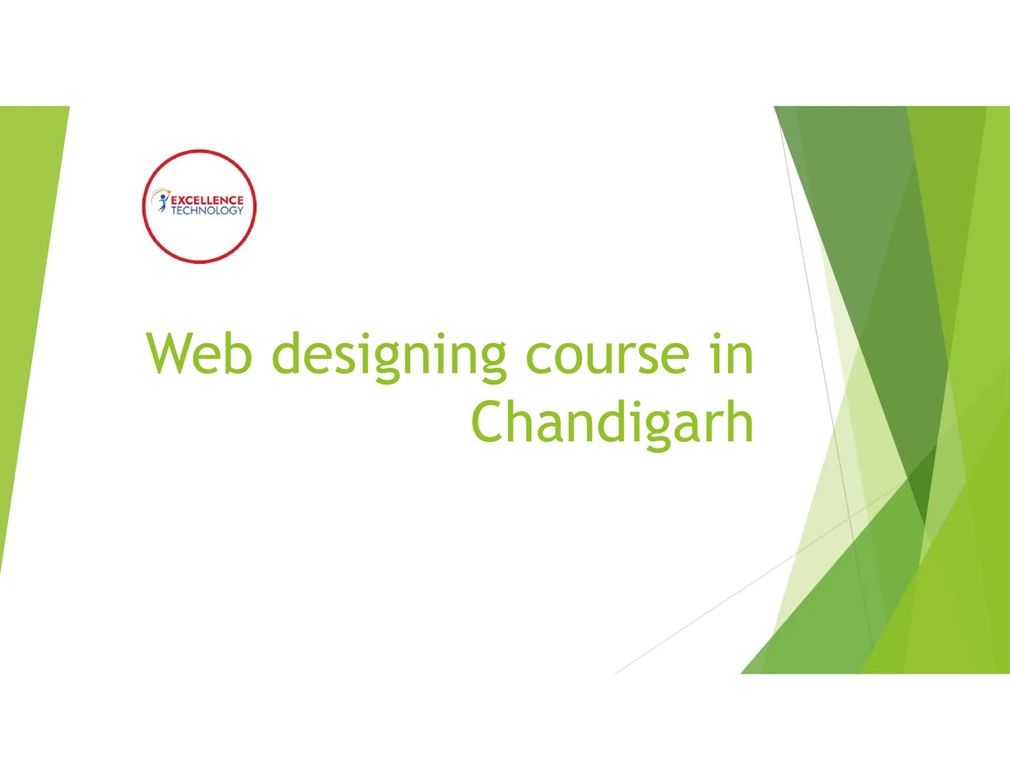 Web designing course in
Chandigarh
 
