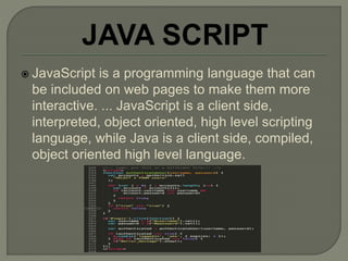 Web designing and development | PPTX
