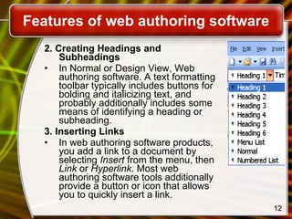 Web designing and publishing computer studies theory lesson | PPT