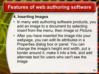 Web designing and publishing computer studies theory lesson | PPT