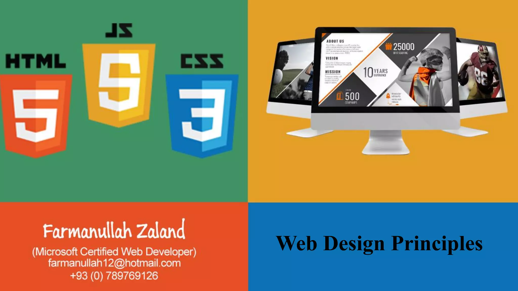 Web Design Principles
 