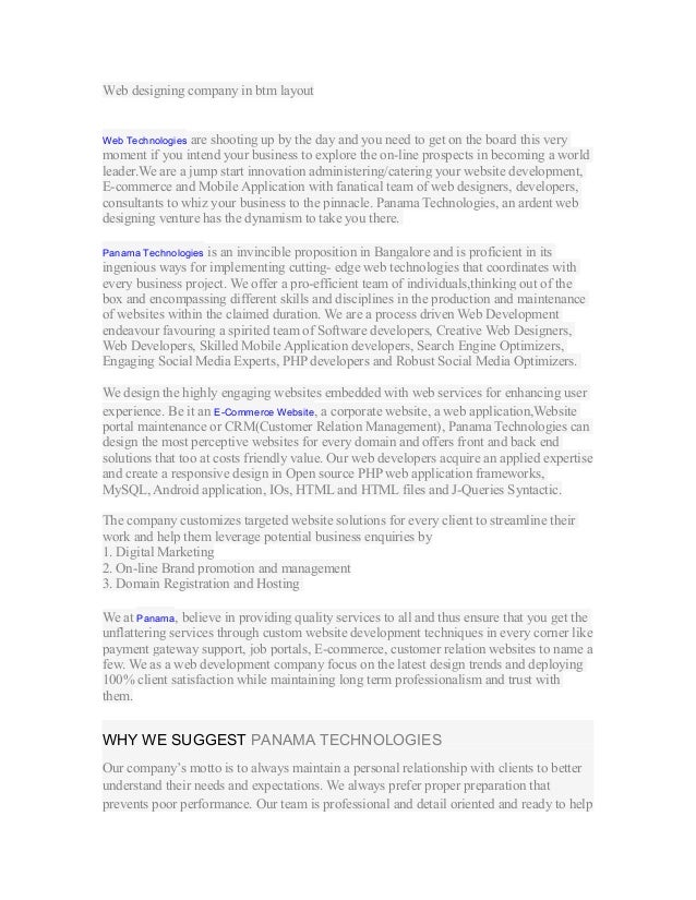 Web designing company in btm layout
Web Technologies are shooting up by the day and you need to get on the board this very...