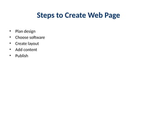 Programs To Create Web Comprehensive Guide to Web Designing Using Software Tools | PPTX